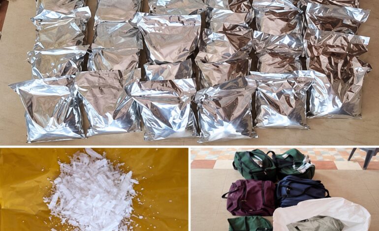 DRI seizes 137 kg suspected methamphetamine in Tamil Nadu; four arrested